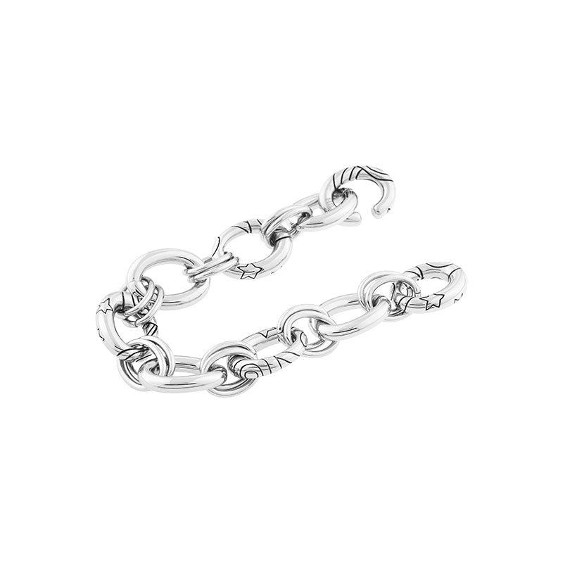 New World Round Chain Link Bracelet