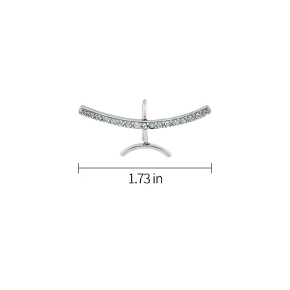 POSE Crystal Decor Lip Cuff Jewelry
