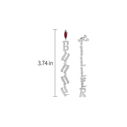 Killer Bunny KILLER Letters Drop Earrings