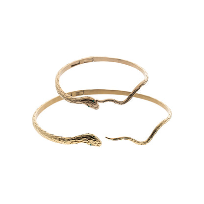 Bundle Sale Empty Town Snake Neck Ring Bangle Set