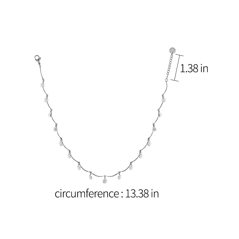 Georgium Sidus Star Beads Shape Necklace