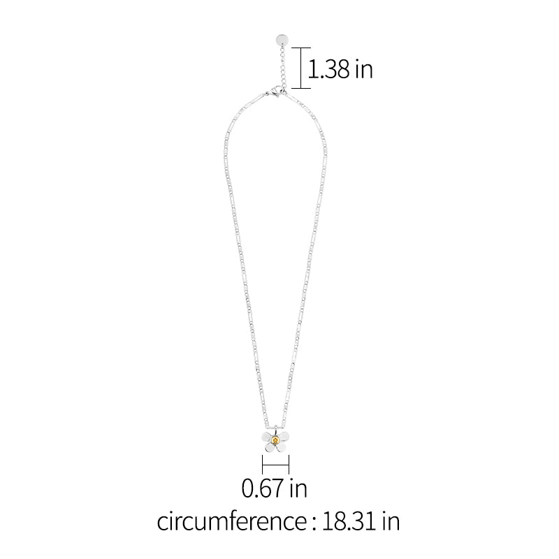 Mechanical Garden 2.0 Flowers Bicolor Necklace